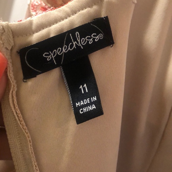 Orange, red, and pink ball gown - Picture 5 of 7